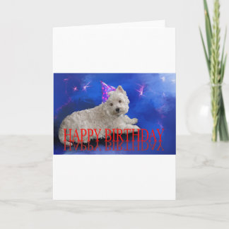 Gelukkige Verjaardag Westie Kaart