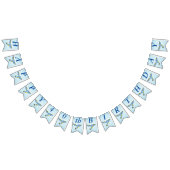 Gelukkige Verjaardag Whimsical Flying Bluebird Vlaggetjes (Alle)