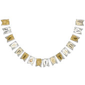 Gelukkige Verjaardag Winter Wonderland Gold Vlaggetjes (Alle)