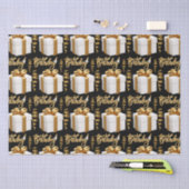 Gelukkige Verjaardag Wit Goud Weefseldocument Tissuepapier (Craft)