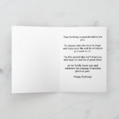 Gelukkige Verjaardag Witte Orchidee Kaart (Binnen)