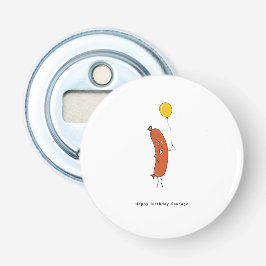 Gelukkige Verjaardag Worst Button Flesopener