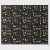 Gelukkige Verjaardag Wrapping Papier Abigail (Vlak)