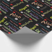 Gelukkige Verjaardag Wrapping Papier Abigail (Hoek)