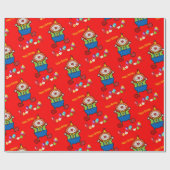 Gelukkige Verjaardag Wrapping Papier FUN Clown (Vlak)