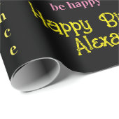 Gelukkige Verjaardag Wrapping Papier Gepersonalise (Rol Hoek)