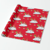 Gelukkige Verjaardag Wrapping Papier IPhone Tekst  (Uitgerold)