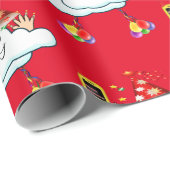 Gelukkige Verjaardag Wrapping Papier IPhone Tekst (Rol Hoek)