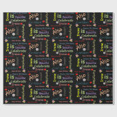 Gelukkige Verjaardag Wrapping Papier Irene (Vlak)