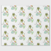 Gelukkige Verjaardag Wrapping Papier LEUKE Kikker (Vlak)