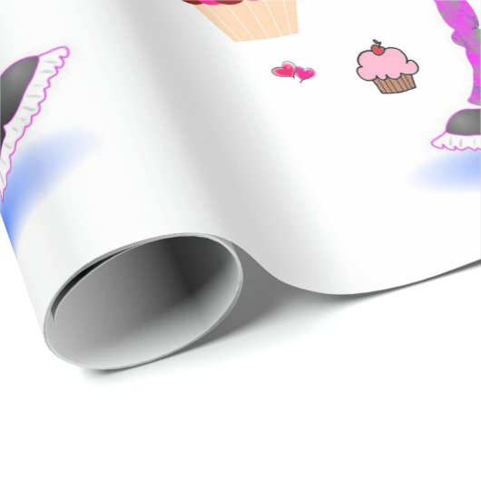 Gelukkige Verjaardag Wrapping Papier Wacky Meisje (Rol Hoek)