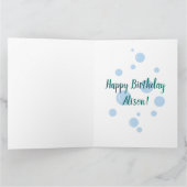 Gelukkige Verjaardag zeemeerminnen meisjes onder w Kaart (Binnen)