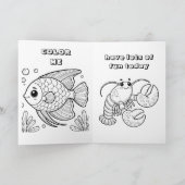 Gelukkige verjaardag zeilboten jongen kleur me pag kaart (Binnen)