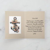 Gelukkige verjaardag zeilen kaart (Binnen)