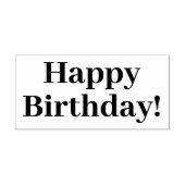 Gelukkige verjaardag!  zelfinktende stempel (Design)