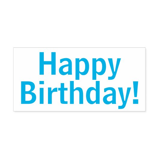 Gelukkige verjaardag!  zelfinktende stempel (Design)