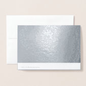 Gelukkige Verjaardag Zilveren Decor met Custom Tex Folie Kaarten (Met envelop)