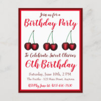 Gelukkige Verjaardag Zoete Bing Kers Kersen Fruit