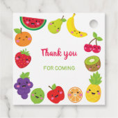 Gelukkige Verjaardag zoete vruchten Bedankjes Labels (Achterkant)