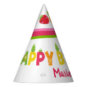 Gelukkige Verjaardag zoete vruchten Feesthoedjes (Links)