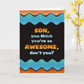 Gelukkige Verjaardag Zoon Kaart / Geweldige Zoon K (Gele Bloem)