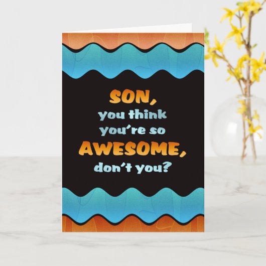 Gelukkige Verjaardag Zoon Kaart / Geweldige Zoon K (Gele Bloem)