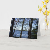 Gelukkige Verjaardag Zoon-Water boom Scène Kaart (Gele Bloem)