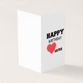 GELUKKIGE VERJAARDAG ZUSTER KAART (Buitenkant)