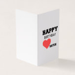 GELUKKIGE VERJAARDAG ZUSTER KAART<br><div class="desc">zuster, viering, lief, cartoon, cool, grappig, liefde, valentijn, familie, koppel, nerd, feest, koninklijk</div>