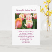 Gelukkige verjaardag, zuster! kaart (Gele Bloem)