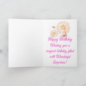 Gelukkige verjaardag Zuster Verjaardagskaart Kaart (Binnen)