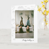 Gelukkige verjaardag zusterkaart kaart (Gele Bloem)