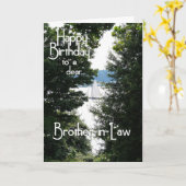 Gelukkige verjaardag zwager kaart (Gele Bloem)