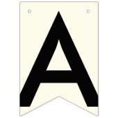 GELUKKIGE VERJAARDAG ZWART EN IVOOR WIT VLAGGETJES (Derde vlag)