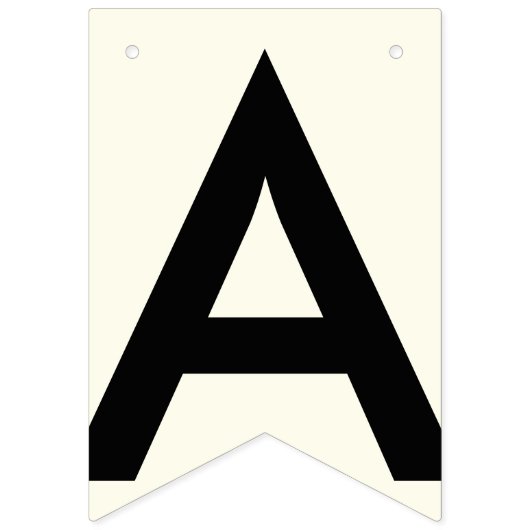 GELUKKIGE VERJAARDAG ZWART EN IVOOR WIT VLAGGETJES (Derde vlag)