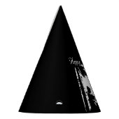 Gelukkige Verjaardag Zwart op Wit Roodkapje Wolf Feesthoedjes (Links)