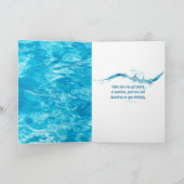 Gelukkige Verjaardag Zwembad Water Kaart (Binnen)