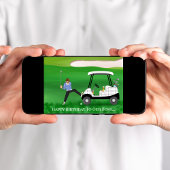 Gelukkige Verjaardagsbaas - Golfer in grappige sit Kaart