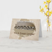 Gelukkige Verjaardagsbaas Kaart (Gele Bloem)