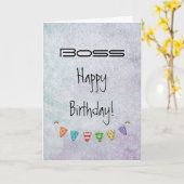 Gelukkige Verjaardagsbaas - Mgr. Wij allemaal - Gr Kaart (Gele Bloem)