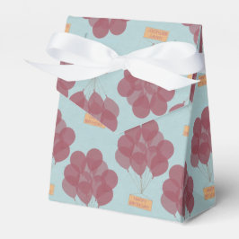 Gelukkige verjaardagsballonnen bedankdoosjes