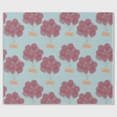 Gelukkige verjaardagsballonnen cadeaupapier (Vlak)