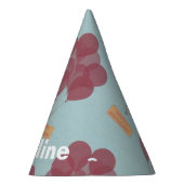 Gelukkige verjaardagsballonnen gepersonaliseerd feesthoedjes (Rechts)