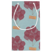 Gelukkige verjaardagsballonnen klein cadeauzakje (Achterkant)