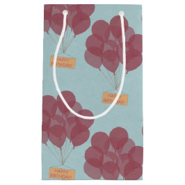 Gelukkige verjaardagsballonnen klein cadeauzakje