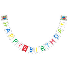 Gelukkige Verjaardagsballonnen met foto Vlaggetjes