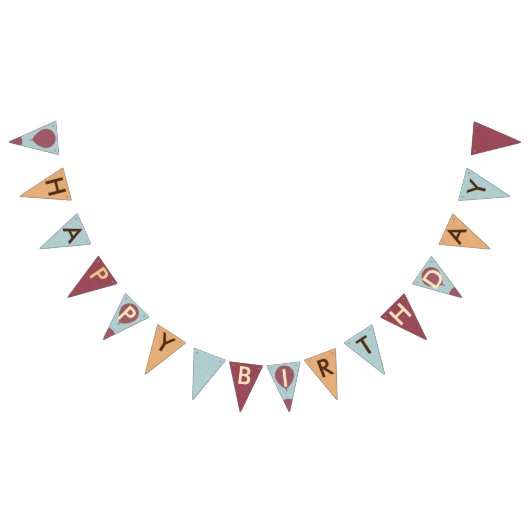 Gelukkige verjaardagsballonnen vlaggetjes (Alle)