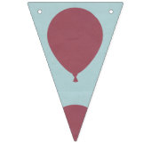 Gelukkige verjaardagsballonnen vlaggetjes (Eerste vlag)