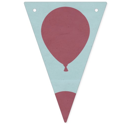 Gelukkige verjaardagsballonnen vlaggetjes (Eerste vlag)