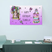 Gelukkige Verjaardagsbanner Gepersonaliseerde Eenh Spandoek (Beurs)